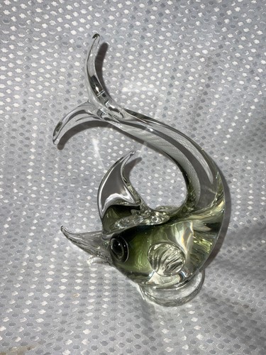 Glass fish ornament - glass, home