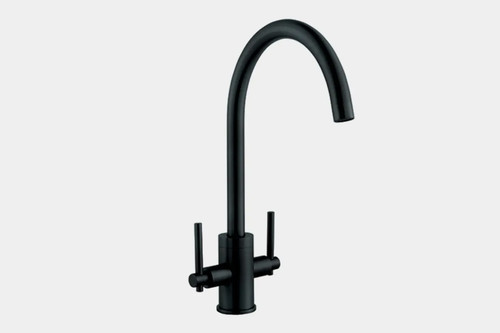 New modern black kitchen - kitchen, mixer