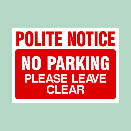 Polite notice no - -,