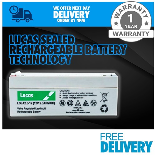 Lucas 12v 3ah fire - fire, &