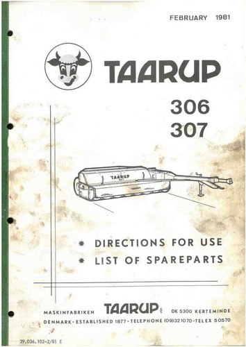 Taarup mower conditioner - conditioner, &