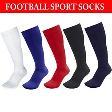Plain Football Socks Boys Mens