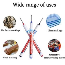 10Pcs Black Deep Hole Long Nib