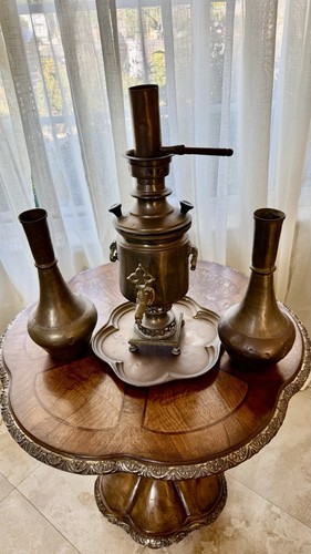 Antiquelarge brass samavar - antiquelarge,