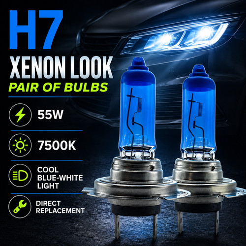 Ice blue xenon headlight - h7,