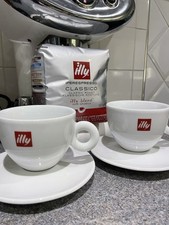 Illy Coffee Cups and Saucers Set of 2