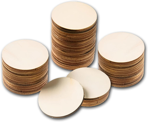 Pcs unfinished wood circle - pcs,