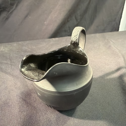 Vintage black basalt - black, jug