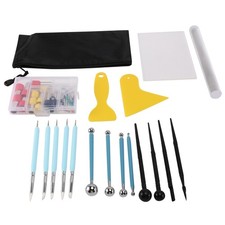 58Pcs Polymer Clay Tools Modelling Tool Set Sculpting Tool Kit for DIY Clay7763