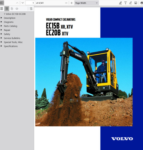 Volvo ec15b xtv mini excavator - ec15b,