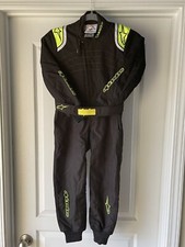 Alpinestars Youth Kart Racing Suit KMX 9 Blk/Yellow  1-Piece CIK FIA Level 2