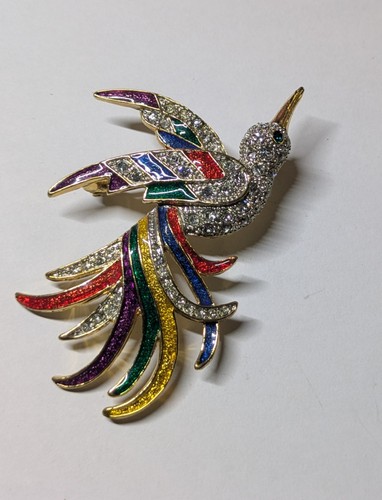 Bird paradise brooch - bird,