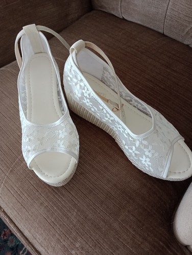 Ladies lacy wedding - ladies, shoes