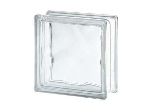 Clear wave glass block pack - wave,