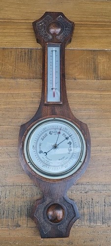 Vintage oak carved banjo - carved,
