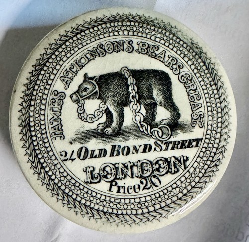 1880 bears grease pot lid - 1880’s,