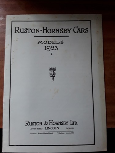 Ruston and hornsby cars 1923 - hornsby,