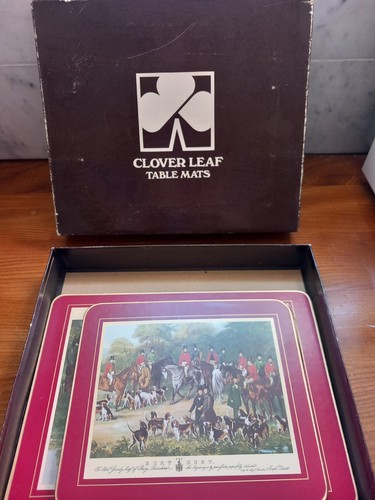 Vintage cloverleaf table mats - cloverleaf,