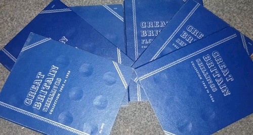 Empty whitman coin folder - empty,