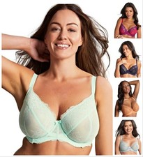 Panache Ana Bra Plunge Stretch Lace Non Padded Underwired Womens Lingerie 9396