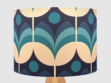 Retro Blue Flower Fabric