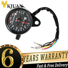 Universal Digital Motorcycle Motorbike Gauge LED Tachometer Speedometer Odometer