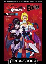 (WK51) HARLEY QUINN X ELVIRA #3A AMANDA CONNER RED - PREORDER DEC 17TH
