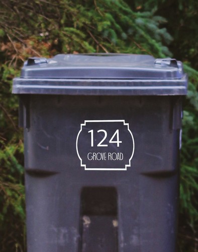 Personalised bin number - 3,