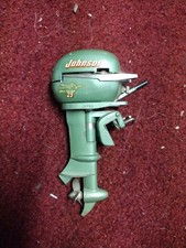Vintage 1950's Johnson 25 HP Sea Horse Collectible Japan Toy Outboard Boat Motor