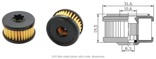 Lpg gas valtek omb filters - 2,