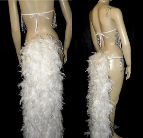 Burlesque long feather - feather, bustle