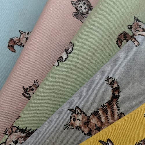 Shabby cats design cotton rich - design,