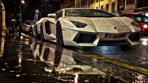 Lamborghini avent white cars - lamborghini,