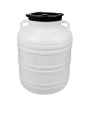 Large 60l Plastic Barrel with Screw Cap Lid  for Food Storage - Fermentation 