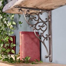 Cast Iron Ornate Scroll Shelf Bracket 27.5cm x 20.5cm