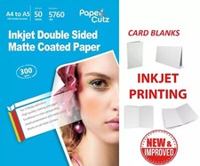 Card Blanks, INKJET, Smooth Matt Premium Quality 250GSM, 300GSM, Wholesale