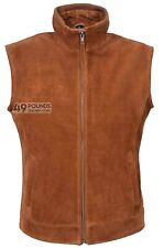 Mens Leather Suede Tan