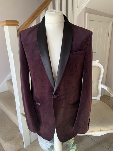 Men s burgundy velvet - s,