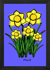 March birth flower Framed Wall