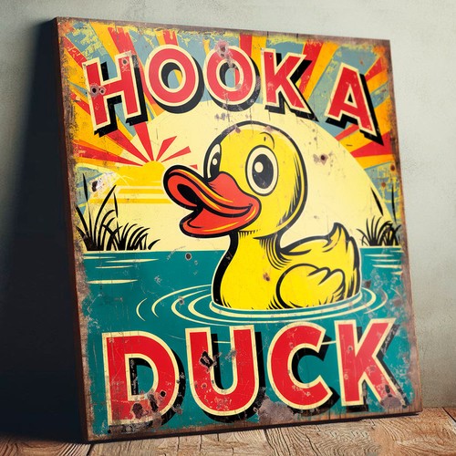 Hook duck funfair game - hook,