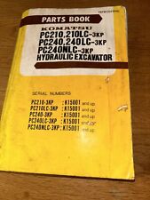Komatsu Pc210/210Lc/pc240/pc240LC/Pc240NLC -3KP HYDRAULIC EXCAVATOR PARTS BOOK