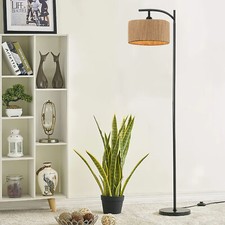 Dimmable Rattan Floor Lamp