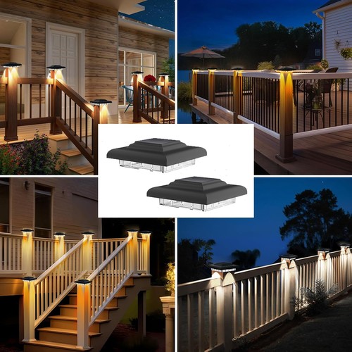 12x solar post cap lights - solar,