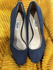 Navy Clark’s Ladies Suede