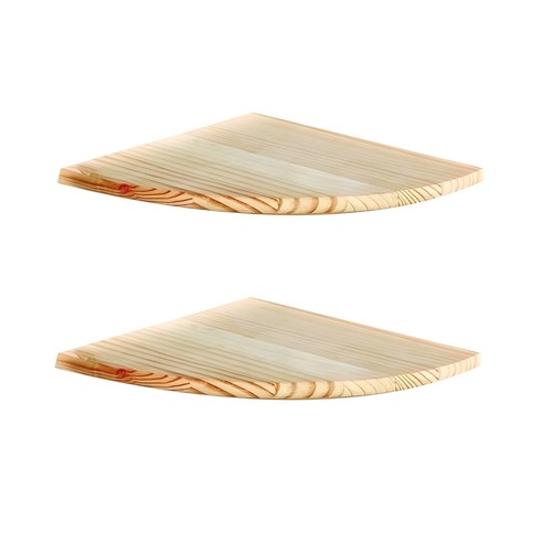 Corner floating shelves pine - corner,