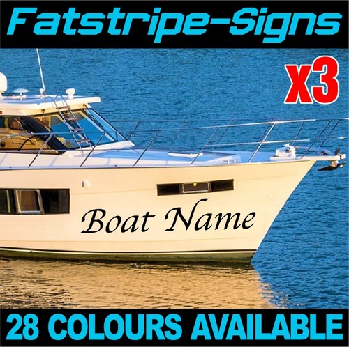 Personalised boat name - personalised, x3