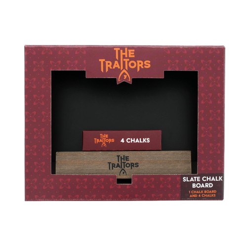 The traitors chalk board - the,