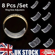 12Pcs Silicone Ring Size Adjuster Invisible Resizer Reducer for Loose Rings