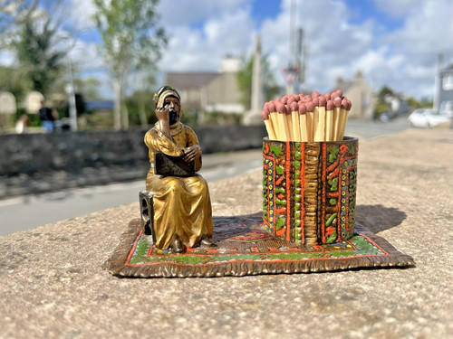 Antique cold painted bronze - antique,