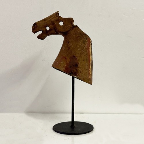 Antique victorian iron horse - antique,